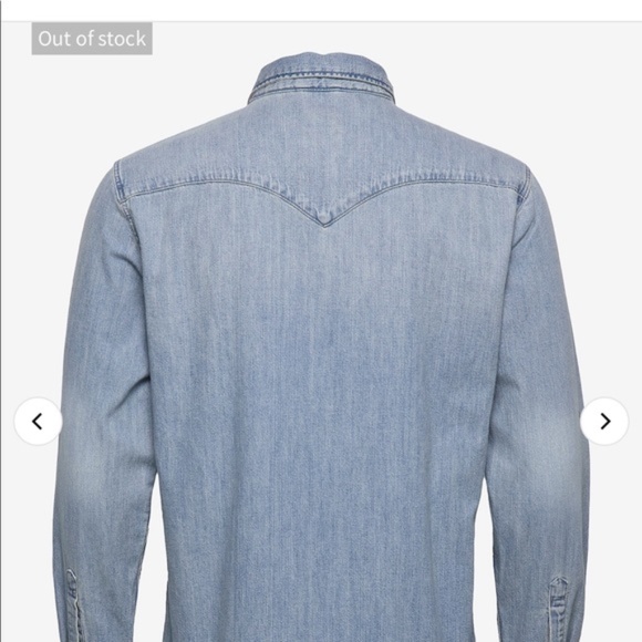 Levi's Barstow Western Snap Button Down Shirt - Stone Wash - Picture 4 of 15